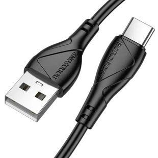 Кабель для заряджання 15W USB BOROFONE BX121 USB-Type-C 3A 1м Чорний 34160 фото