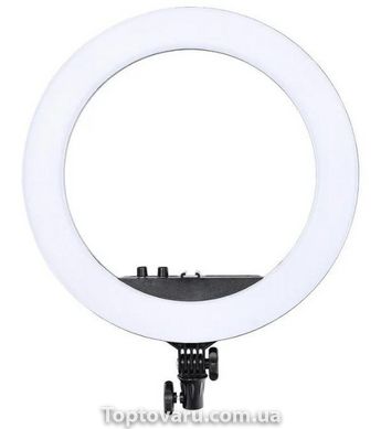 Лампа кольцевая светодиодная HQ-18 с держателем для телефона 3616 фото