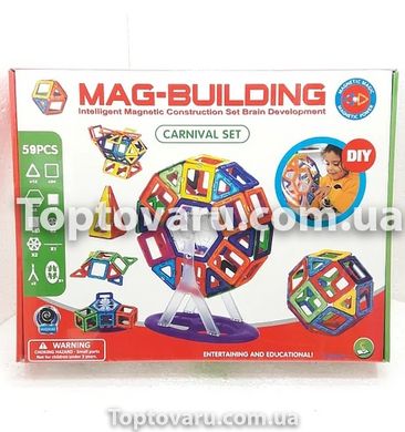 Магнітний конструктор Mag Building 59 деталей (pcs) 5487 фото