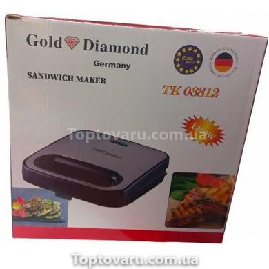Сендвичница-бутербродница Gold Diamond TK-08812 15247 фото