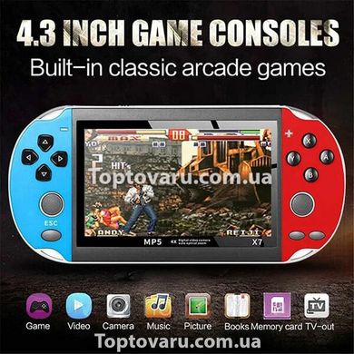 Игровая приставка - PSP X7 Сине-красная 7398 фото