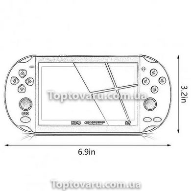 Ігрова приставка - PSP X7 Синьо-червона 7398 фото