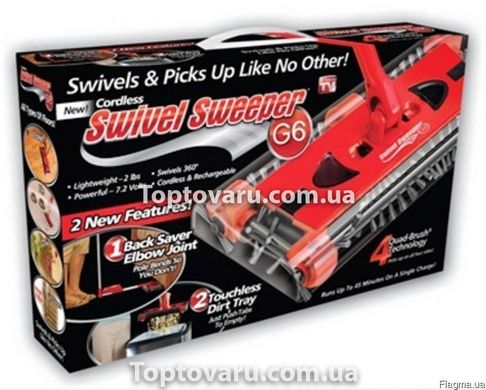 Электровеник Swivel Sweeper G6 Красный 6856 фото