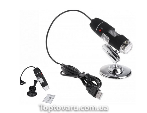 Цифровий мікроскоп USB Digital Microscope Zoom з LED підсвічуванням 2549 фото