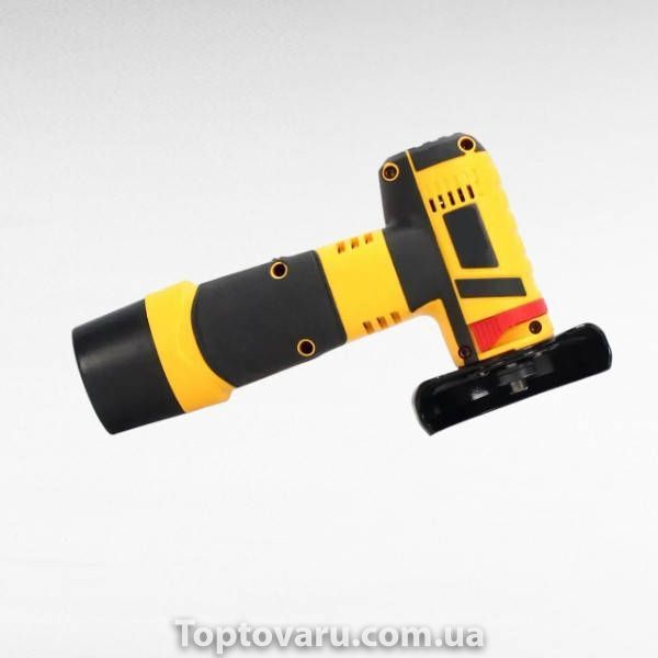 Болгарка акумуляторна c 2 АКБ 12V кутова шліфувальна машина Yellow KAR220 Чорна з жовтим 38433 фото