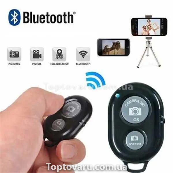 Універсальний Bluetooth пульт для селфі RC-100 Black 10534 фото