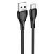 Кабель для зарядки 15W USB BOROFONE BX121 USB-Type-C 3A 1м Черный 34160 фото 4