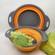 Складна силіконовий дуршор для миття овочів і фруктів JM-608-1 Оранжевий 8765 фото 5