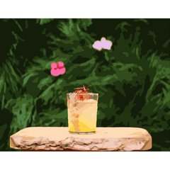 Картина по номерам Strateg ПРЕМИУМ Тропический коктейль размером 40х50 см (GS315) GS315-00002 фото