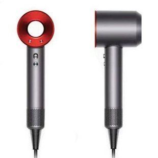 Фен для волос с насадкой-концентратором 1600Вт Hair Dryer Fan Серый с красным 27962 фото