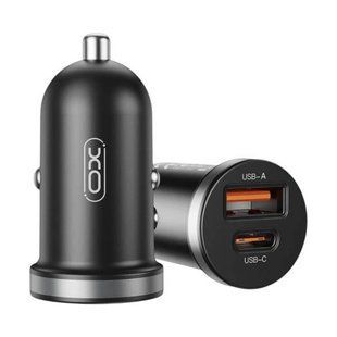 Автомобильное зарядное устройство для гаджетов и смартфонов XO CC56 mini car charger A+C single port 30W/simultaneous 5V3A Type-c 30295 фото