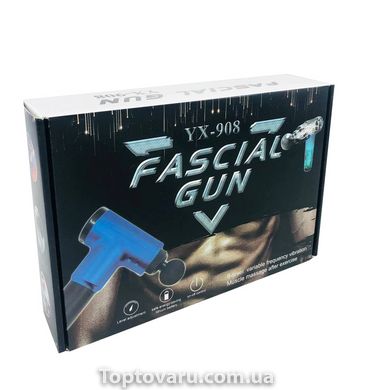 М'язовий масажер Fascial Gun YX-908 Чорний 3899 фото