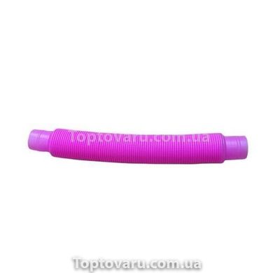 Розвиваюча дитяча іграшка антистрес Pop Tube 20 см Рожева 15305 фото