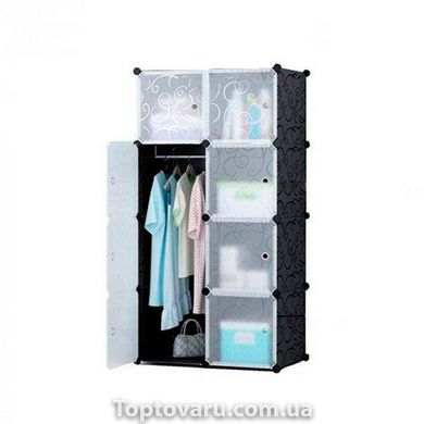 Шафа органайзер Storage Cube Cabinet МР 28-51 пластикова Чорний 10008 фото