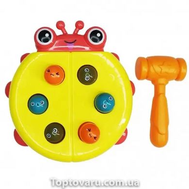 Іграшка Стукалка Сонечко Cute Ladybug Жовта 15412 фото