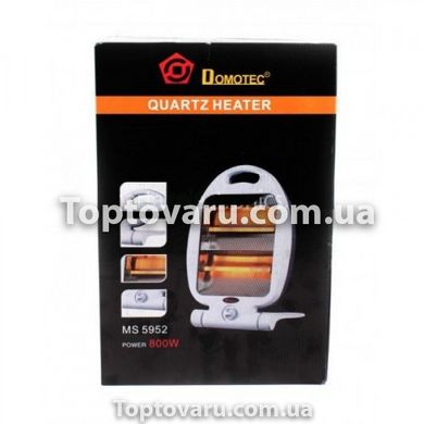 Електрообігрівач інфрачервоний Domotec Heater MS 5952 800 Вт 5802 фото