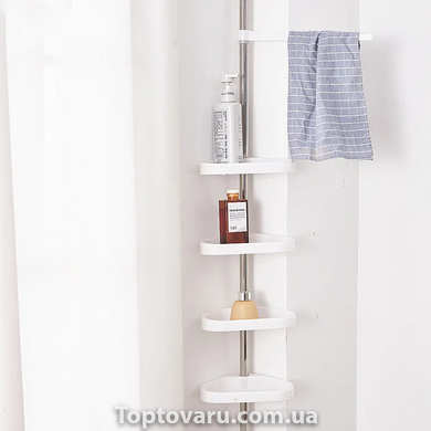 Кутова полиця для ванної кімнати Multi Corner Shelf GY-188 Біла 1786 фото