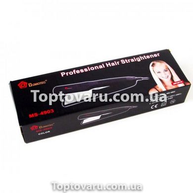 Утюжок для выпрямления волос Domotec MS-4903 черный 5855 фото
