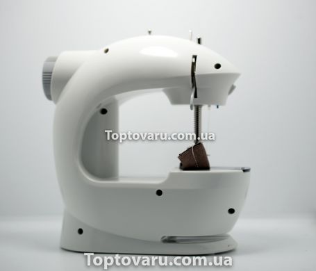 Швейная машинка портативная Mini Sewing Machine FHSM 201 с адаптером серая + подарок 1221 фото
