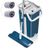 Комплект для прибирання відро і швабра з віджиманням Scratch cleaning mop (Mop Bucker) Синьо-сіре 3780 фото