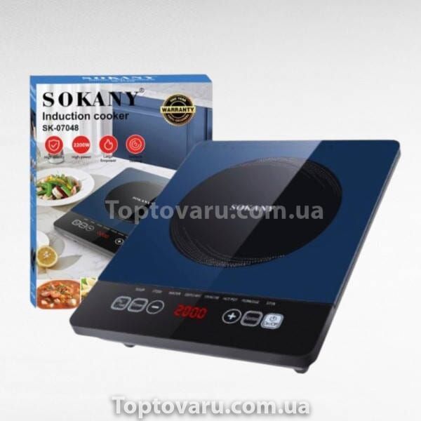 Плита индукционная 2200Вт Sokany SK-07048 Черная 31381 фото