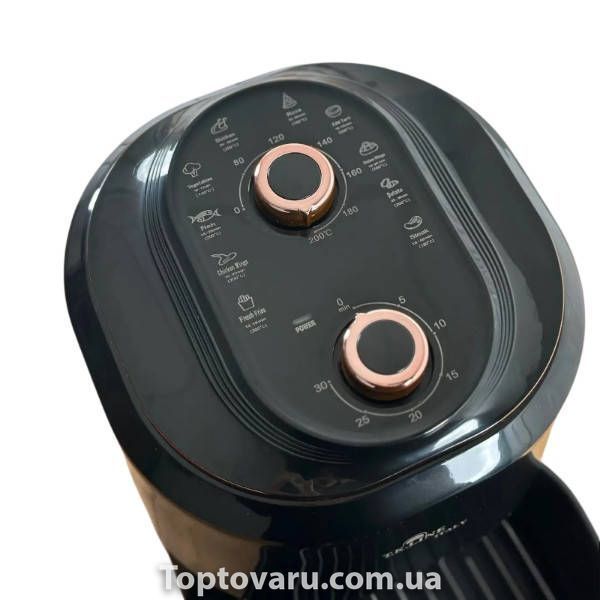 Аэрофритюрница с механическим управлением 8л 10 программ 3400Вт T.K.Line TK00268 Черная 36862 фото