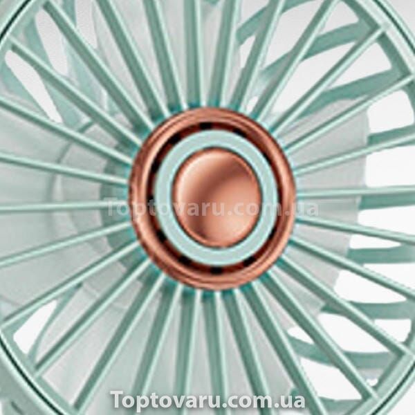 Мини-вентилятор аккумуляторный на присоске Mini Fan TP-01 Бирюзовый 26260 фото