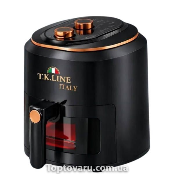 Аэрофритюрница с механическим управлением 8л 10 программ 3400Вт T.K.Line TK00268 Черная 36862 фото