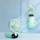 Мини-вентилятор аккумуляторный на присоске Mini Fan TP-01 Бирюзовый 26260 фото 5