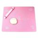 Кондитерський силіконовий килимок для розкочування тіста 70 на 70см Рожевий 11125 фото 3