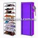 Складной тканевый шкаф для обуви на 9 полок T-1099 Фиолетовый 3812 фото 2