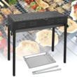 Мангал складной 30*66*60см +решётка, противень, щипцы BARBECUE CA-03-1 Черный