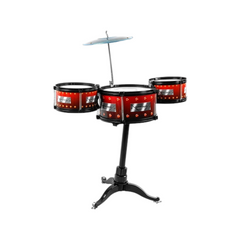 Барабанная установка со стульчиком Jazz Drum Music World Красная 12796 фото