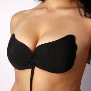 Невидимый бюстгальтер на клейкой основе Fly Bra Черный чашка D 19489 фото