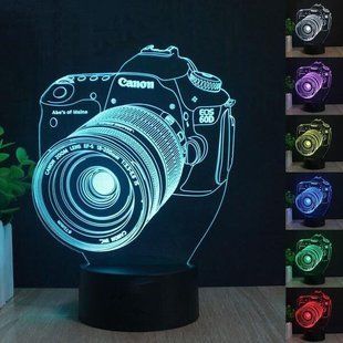 Настольный светильник&nbsp;New Idea 3D Desk Lamp Фотоаппарат 1539 фото