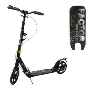 Самокат двоколісний з регулюванням висоти керма Best Scooter BS-79116 Чорний із сірим 35435 фото