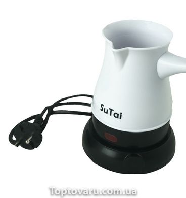 Кофеварка электрическая турка SuTai 168 600W 0.5л White 1596 фото