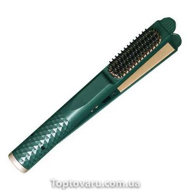 Випрямляч для волосся 3в1 HAIR STRAIGHTENER Зелений 11041 фото