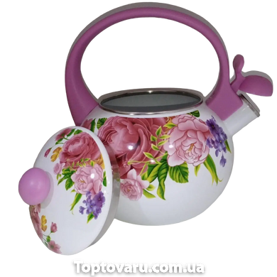 Чайник емальований BN-100 Рожевий 5643 фото