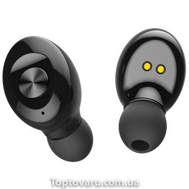 Беспроводные Bluetooth наушники 5.0 HBQ XG12 с микрофоном и зарядным кейсом Черные 1593 фото