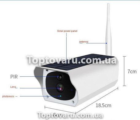 Камера видеонаблюдения CAD F20 Беспроводная WiFi IP-камера с солнечной панелью 5901 фото