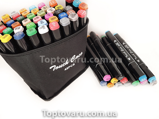 Набор маркеров Touch для рисования и скетчинга на спиртовой основе 48 штук 3753 фото