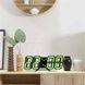 Электронные настольные часы с будильником и термометром LY 1089 Черные с зеленой подсветкой 12499 фото 2