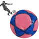 Мяч футбольный PU ламин 891-2 сшит машинным способом Розовый 6986 фото 1