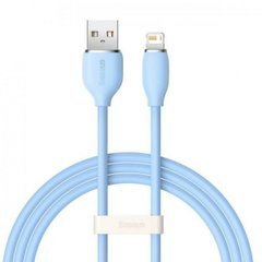 Кабель Baseus Jelly Liquid Silica Gel Fast Charging Data Cable USB to iP 2.4A 1.2m Blue CAGD000003-00001 фото