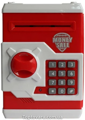 Електронна скарбничка з кодовим замком Mony Safe Червоно-біла 2710 фото