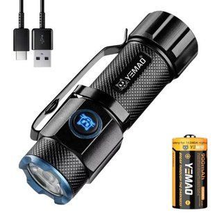 Ліхтар ручний акумуляторний підвищеної потужності пошуковий YEMAO YM-F602X XHP50 Чорний 37279 фото