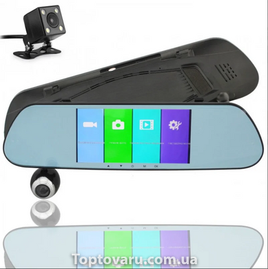 Видеорегистратор автомобильный на 3 камеры V9TP 1080р Full HD 5 дюймов 7402 фото