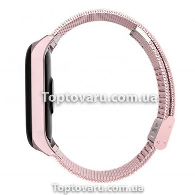 Ремінець Mi Band 5 і 6 Milanese Loop на магніті Рожевий 6101 фото