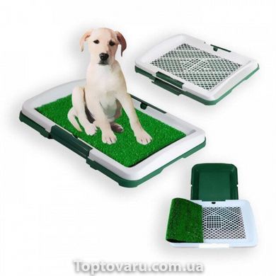 Лоток для собак з травою Puppy Potty Trainer Pad зелений 2032 фото